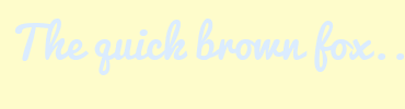 Image with Font Color DBECFF and Background Color FEFCCB